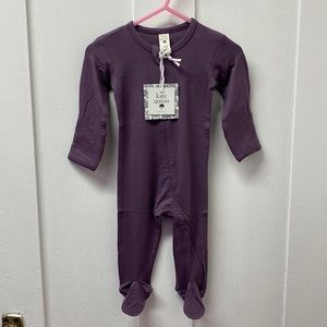 Kate Quinn Plum Bamboo Footie NWT